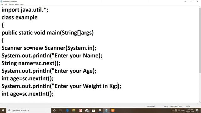 Console Inputs or User Inputs in java Using Scanner Class смотреть онлайн