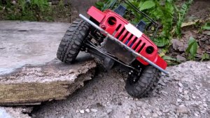 Тестовый выезд Axial scx10 Jeep Wrangler JK