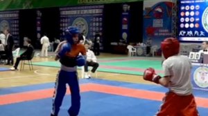 Моменты соревнования по кикбоксингу