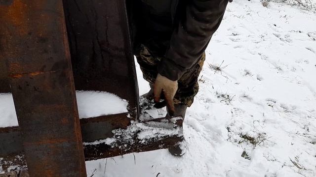 Дорабатываем отвал для уборки снега. смотреть онлайн