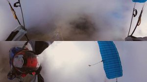 Прыжок с парашютом в 360°
