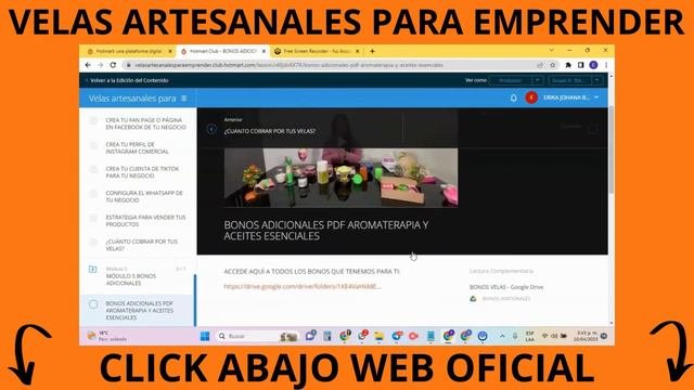 👇MIRA EL VIDEO👇CURSO VELAS ARTESANALES PARA EMPRENDER ERIKA BARBOSA VELAS ARTESANALES PARA EMPRENDE