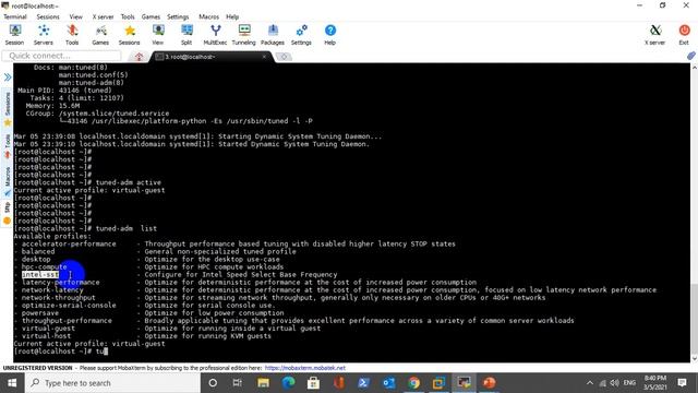 RHEL 8 Tuning System Performance Using Tuned CLI & Web Consol in Arabic (Eng Alaa Mohammed) смотреть онлайн