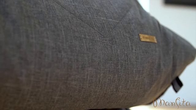 Обзор меховой конверт Mansita Toscana, серый меланж смотреть онлайн