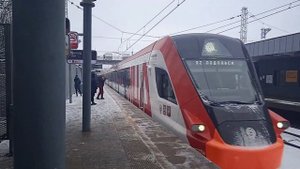 Видеомикс #1 Электрички на платформе Бутово, второй диаметр МЦД