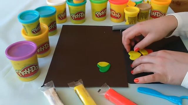 Лепим осенний листопад. смотреть онлайн