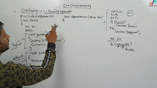 Overloading == Operator in C++ | In Hindi