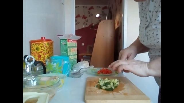 Полезный завтрак для диабетика второго типа. Овсяный блин с начинкой. смотреть онлайн