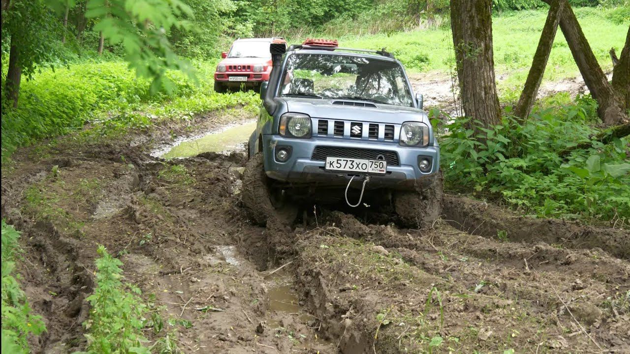 Слёт Suzuki клуба. Два Jimny показали мастер-класс. смотреть онлайн