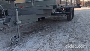 Двухосный прицеп Львица-2 (прицеп трансформер бортовой-платформа)