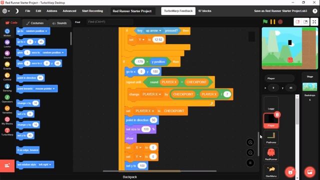 Scratch Tutorial| Scratch Scrolling Platformer Tutorial (PART 1) | Scrolling Platformer Game Scratc