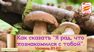 111. Как сказать "Я рад, что познакомился с тобой". Уровень В1-В2.