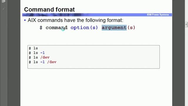 Aix  IBM Basic Commands