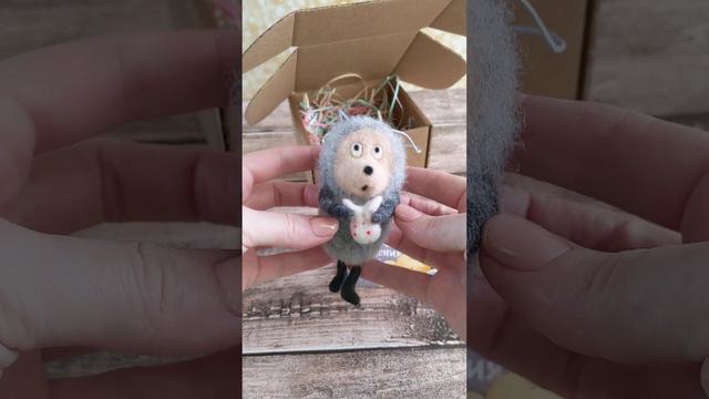 Ёжик в тумане. Подвеска в автомобиль     #wooltoysufa #игрушкиназаказ #уфа  #подарки #автолюбитель