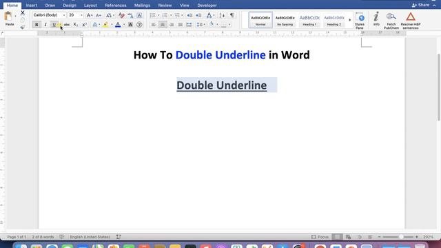 How to Double Underline In Word (Microsoft) смотреть онлайн