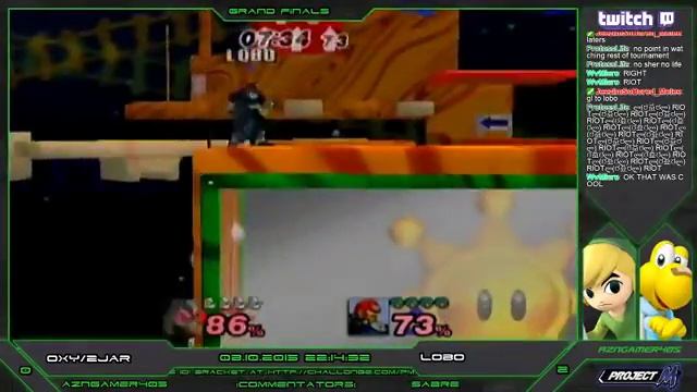[PM Tournament - GF] Project M at JJ's Game Lounge (#10) - OXY|2Jar (Luigi/Wolf) vs Lobo (Ganon/DK) смотреть онлайн