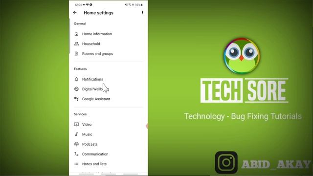 Google Home Application Settings in Android Phone смотреть онлайн