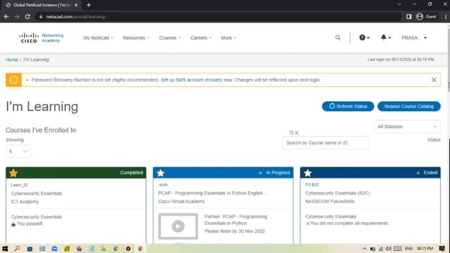 PCAP: Programming Essentials in Python registration Process | Free Online Course