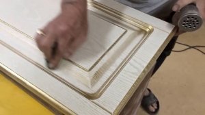 Патинирование пленочного МДФ фасада