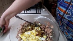 Пирог заливной из тунца