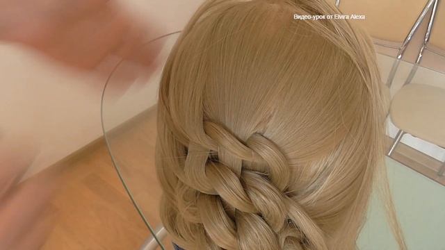 Причёска из узлов. Элегантная причёска. Видео-урок.