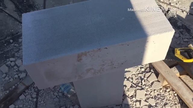 Эффективный, лёгкий и дешевый способ резки газоблока ( газобетона ) !!!! Лайфхак 4!!! смотреть онлайн