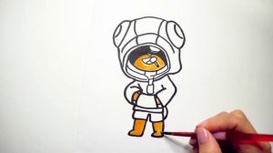 Как нарисовать БРАВЛЕРОВ. How to draw BRAWL STARS. Рисунок Леон из БРАВЛ СТАРС.