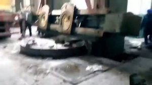 Демонтаж траверсы токарно-карусельного 1532