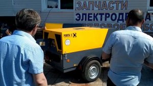 Дизельный компрессор Comprag PORTA 5. Пробный запуск