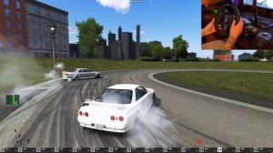 Public drift server tandem - Steering wheel gameplay - Assetto Corsa