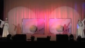 Ингушский национальный танец на двух девушек