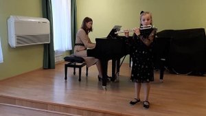 Сесиль Шаминад Детская пастораль Исполняют Рощупкина Ольга (9 лет) и Юнович Е.А.