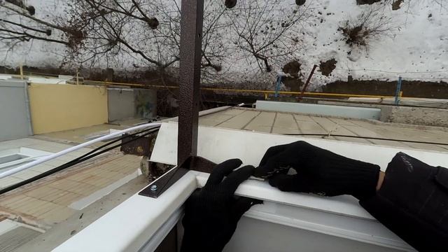Бельевые верёвки на пластиковый балкон, лоджию - установка