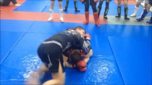 Тренировка по ММА, отрабатываем приемы MMA с/к Мангуст
