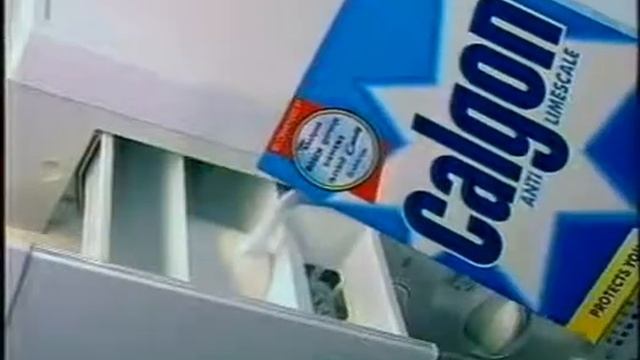 Реклама средство от накипи Calgon 2002 год