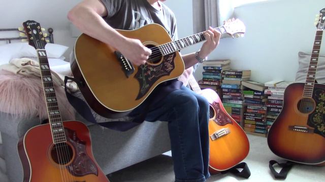 Epiphone Masterbilt Frontier and Excellente & Inspired by Gibson Hummingbird 6 & 12 смотреть онлайн