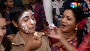 Yukti Kapoor aka Karishma Singh's cake cutting with Maddam Sir's team & fun dance with Haseena Mali