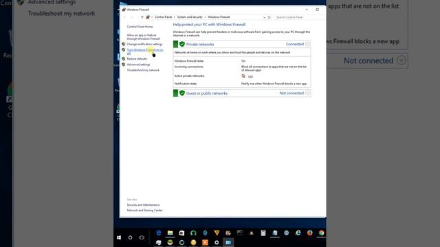 Windows 10 Basics - How to enable and disable the windows firewall service