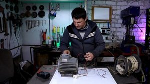 Как проверить и подключить электродвигатель на 220 через конденсатор и сделать реверс.