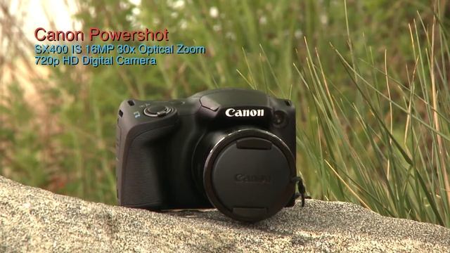Click Tag - Canon Powershot SX400 IS 16MP 30x Optical Zoom 720p HD Digital Camera - Black смотреть онлайн