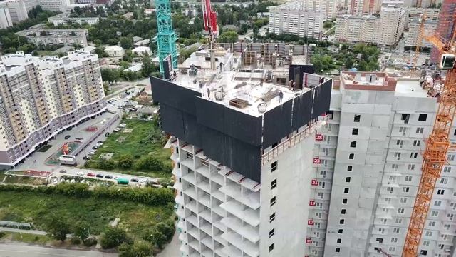 Система ветрозащитных экранов Рябина на объекте ЖК Флагман, г.  Екатеринбург