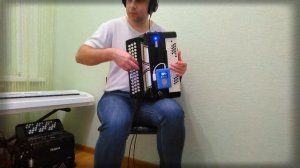 Самодельный миди-баян (MidiKorch 1.0) + модуль MidiPlus miniengine