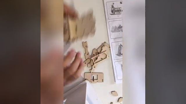 Собираем комплект мебели для кукольного домика