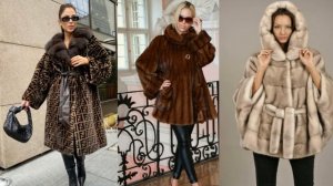 Модная шуба  норка 2024 года  Модные идеи / Fashionable mink fur coat 2024 Fashion ideas