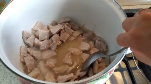 Вареная картошка с мясом