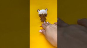 Лепим Новогоднюю игрушку Мишку из Candy Clay