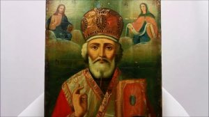 Купить икону Николая Чудотворца? Икона старинная Николай Чудотворец. DR0335