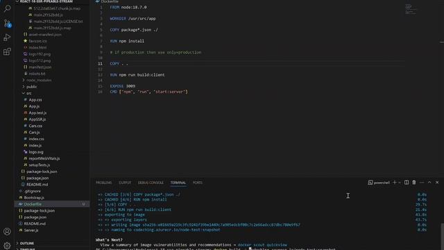 Deploy a Dockerized Node.js and React app in Azure | Web App for Containers Service | step by step
