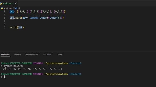 Use Python's Sort Method To Sort a List of Lists In Just 1 Line Of Code | Sort Lists in Python