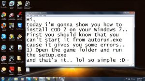 How to install call of duty 2 on windows 7